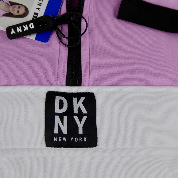 DKNY 1/2 Zip Sweater Track Jacket Donna Karan NWT - Picture 5 of 8